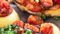 Easy Blistered Tomato Bruschetta Easy Blistered Tomato Bruschetta
