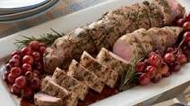 Mustard and Herb–Crusted Pork Tenderloins with Red Grapes Mustard and Herb–Crusted Pork Tenderloins with Red Grapes