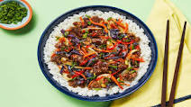 Hoisin Beef & Cabbage with Jasmine Rice & Sriracha Hoisin Beef & Cabbage with Jasmine Rice & Sriracha