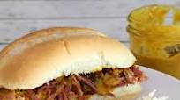 Slow Cooker Pulled Ham With Carolina Mustard Slow Cooker Pulled Ham With Carolina Mustard