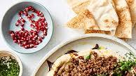 Hummus with Spiced Lamb, Pomegranate and Mint Hummus with Spiced Lamb, Pomegranate and Mint