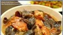 Stewed hakka fried pork belly with black fungus recipe Stewed hakka fried pork belly with black fungus recipe