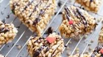 Tahini Maple Puffed Cereal Treats Tahini Maple Puffed Cereal Treats