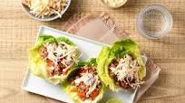 Chipotle Pork Lettuce Wraps with lime slaw and queso fresco Chipotle Pork Lettuce Wraps with lime slaw and queso fresco