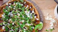 Taco Pizza al Pastor with Tomatillo Salsa Taco Pizza al Pastor with Tomatillo Salsa