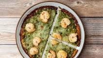 Pesto Shrimp Cauli-Pizza Pesto Shrimp Cauli-Pizza