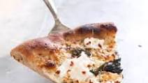 Thin-Crust Whole-Wheat Pizza with Garlic Oil, Three Cheeses, and Basil Thin-Crust Whole-Wheat Pizza with Garlic Oil, Three Cheeses, and Basil