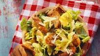 Romaine Caesar Salad with Baguette Croutons Romaine Caesar Salad with Baguette Croutons