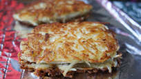 Latke-Crusted Chicken Breasts | The Nosher Latke-Crusted Chicken Breasts | The Nosher