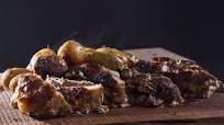 Clay pot pork loin and baby potatoes Clay pot pork loin and baby potatoes