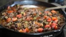 Eggplant Tomato Ground Beef Skillet Eggplant Tomato Ground Beef Skillet