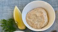 Pureed salmon with dill and cream cheese Pureed salmon with dill and cream cheese