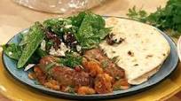 Greek Sausage and Butter Beans with Spinach-Feta Salad Greek Sausage and Butter Beans with Spinach-Feta Salad