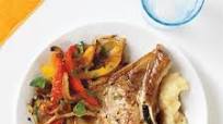 Pork Chops with Sautéed Bell Peppers Pork Chops with Sautéed Bell Peppers