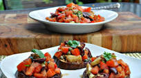 Eggplant Bruschetta – Low Carb, Paleo, Gluten Free Eggplant Bruschetta – Low Carb, Paleo, Gluten Free