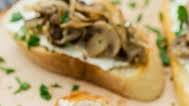 Wild Mushroom Crostini with Goat Cheese Wild Mushroom Crostini with Goat Cheese