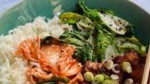 Slow Cooker Korean Chicken & Kimchee Bowls Slow Cooker Korean Chicken & Kimchee Bowls
