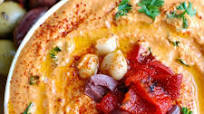 Roasted Red Pepper Greek Yogurt Hummus Roasted Red Pepper Greek Yogurt Hummus