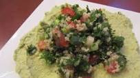 Cilantro-Jalapeno Hummus and Tabouli (A La Pita Jungle) Cilantro-Jalapeno Hummus and Tabouli (A La Pita Jungle)