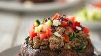 Greek-Style Beef Stuffed Portobello Mushrooms Greek-Style Beef Stuffed Portobello Mushrooms