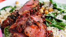 Mild spiced lamb salad Mild spiced lamb salad
