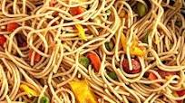 Stir fry spaghetti with whole wheat pasta Stir fry spaghetti with whole wheat pasta