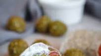Falafel Wrap with Tzatziki Sauce Falafel Wrap with Tzatziki Sauce