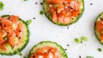 Salmon Tartare Cucumber Bites Salmon Tartare Cucumber Bites