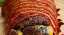The Bacon-Wrapped Burger Roll The Bacon-Wrapped Burger Roll