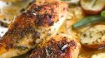 One Sheet Pan Rosemary Chicken with Potatoes and Green Beans One Sheet Pan Rosemary Chicken with Potatoes and Green Beans