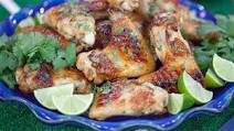 Grilled Chicken Wings with Lime, Cilantro & Maple Grilled Chicken Wings with Lime, Cilantro & Maple