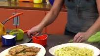 Chicken Francese and Egg Tagliatelle Chicken Francese and Egg Tagliatelle