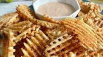 Crispy Homemade Waffle Fries Crispy Homemade Waffle Fries