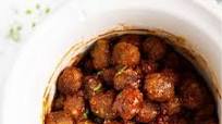 Sticky BBQ Slow Cooker Meatballs Sticky BBQ Slow Cooker Meatballs