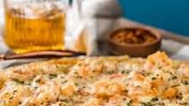 Shrimp Alfredo Pizza Shrimp Alfredo Pizza
