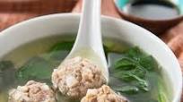 My Mom's Pork Meatball Spinach Soup My Mom's Pork Meatball Spinach Soup