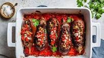 Middle Eastern Meat Stuffed Eggplant Middle Eastern Meat Stuffed Eggplant