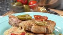 Pork Chops with Hot Cherry Peppers Recipe Pork Chops with Hot Cherry Peppers Recipe