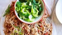 Spicy pork with soba noodles Spicy pork with soba noodles