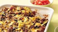 Beef and Bean Tortilla Bake Beef and Bean Tortilla Bake