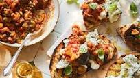 Sicilian Caponata with Mozzarella Bruschetta Sicilian Caponata with Mozzarella Bruschetta