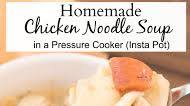 Chicken Noodle Soup in Pressure Cooker Chicken Noodle Soup in Pressure Cooker