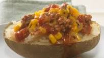 Chili-Topped Potatoes Chili-Topped Potatoes