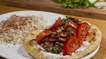 Souvlaki Pita and Greek Rice Souvlaki Pita and Greek Rice