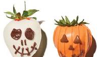 Chocolate-Covered Halloween Strawberries Chocolate-Covered Halloween Strawberries