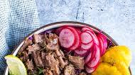 Instant Pot Beef Taco Bowl with Tostones Instant Pot Beef Taco Bowl with Tostones