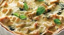 Chicken, Spinach and Basil Quiche Chicken, Spinach and Basil Quiche