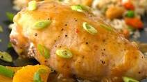 Baked Bone-in Chicken Breast with Asian-style Orange Sauce Baked Bone-in Chicken Breast with Asian-style Orange Sauce