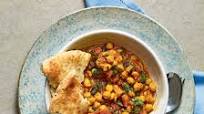 Chana Masala with Naan and Cucumber Salad Chana Masala with Naan and Cucumber Salad