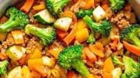 Healthy Ground Turkey Stir Fry Healthy Ground Turkey Stir Fry